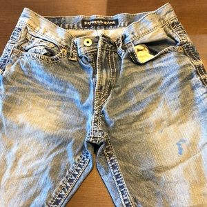 Express Blake loose fit 32x34 boot cut jeans